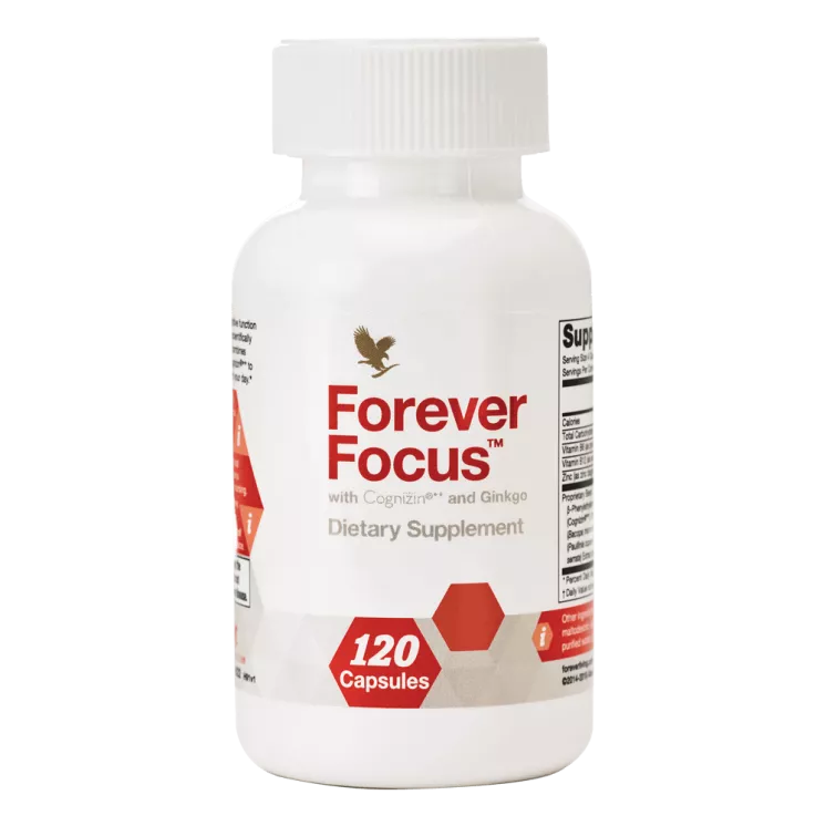 Forever Focus - Cognizin, Ginkgo pour la concentration et mémoire