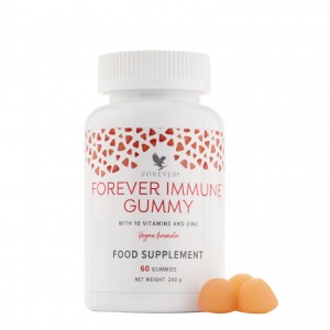 Boîte Forever Immune Gummy avec des gummies multivitaminés