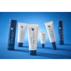 Packaging de la Forever Protecting Day Lotion SPF 20 avec logo Forever Living Products