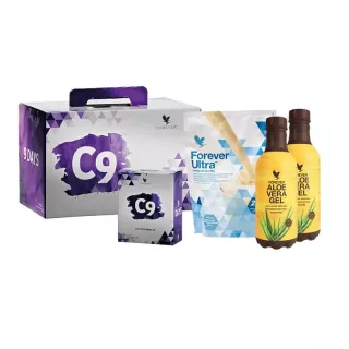 Forever C9 vanille avec pulpe d'Aloe Vera nature - programme détox et revitalisation de 9 jours