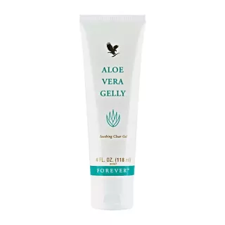 Tube de Forever Aloe Vera Gelly, gel hydratant et apaisant à l'Aloe Vera, 118 ml.