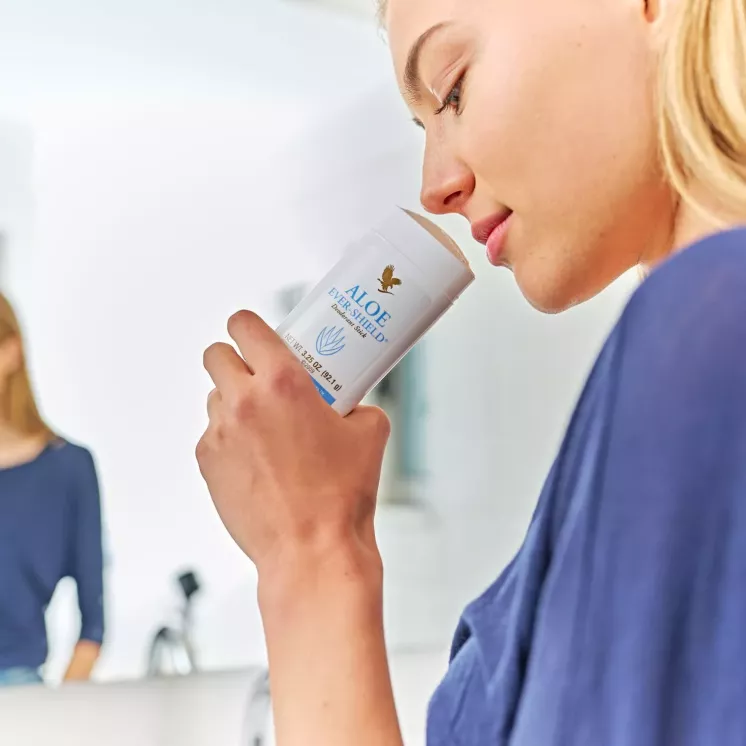 Déodorant Aloe Ever-Shield Forever parfum léger utilisation quotidienne