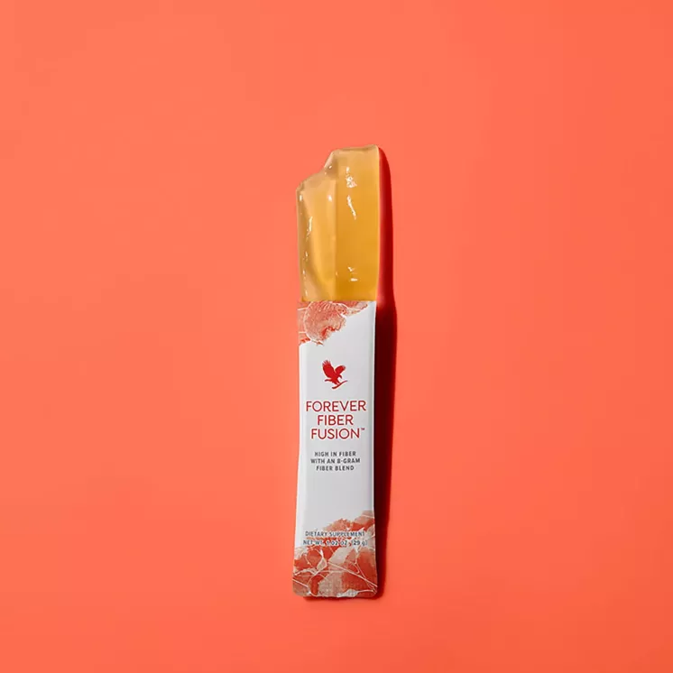 Stick Forever Fiber Fusion ouvert montrant la texture gelée goût pomme