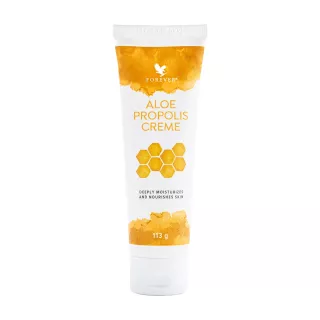 Tube Aloe Propolis Crème Forever 113 g sur fond blanc